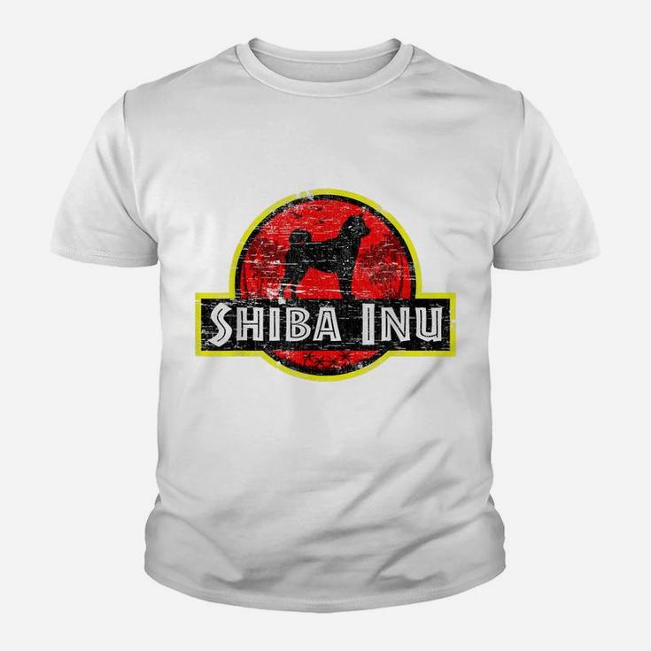 Retro Shiba Inu Dad Vintage Dog Father Mother Pet Dog Papa Youth T-shirt