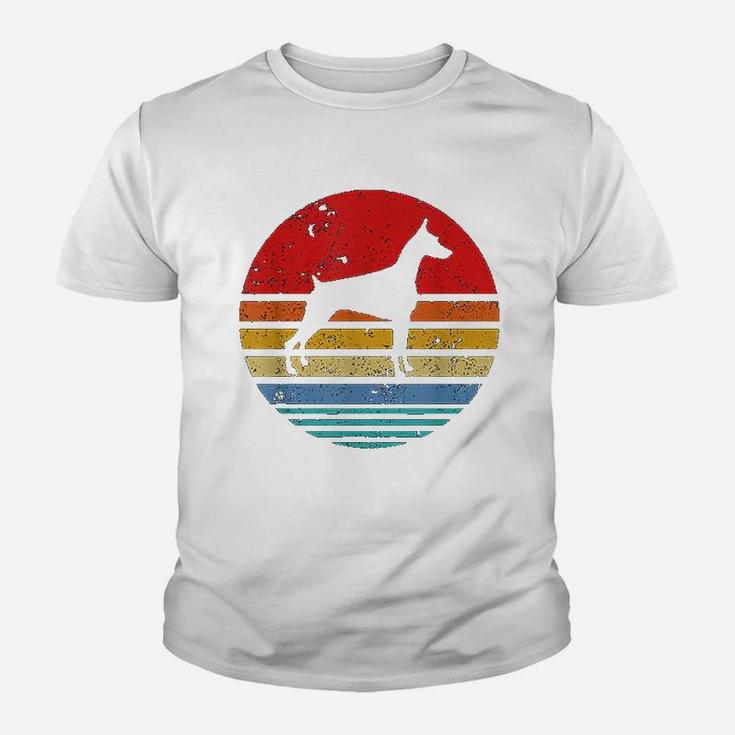 Retro Sunsetbdog Lover Youth T-shirt