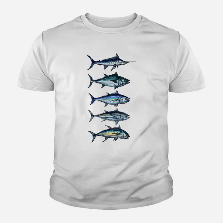 Saltwater Fish Species Swordfish Fishing Camping Hunting Youth T-shirt