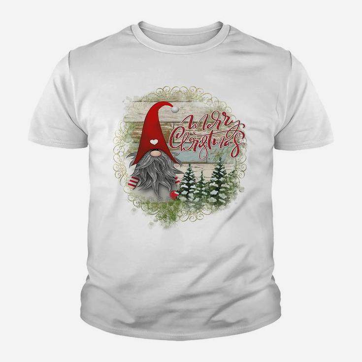Santa Claus Garden Gnome Merry Christmas - Christmas Gnome Sweatshirt Youth T-shirt