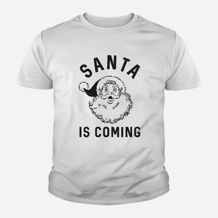 Santa Is Coming Youth T-shirt