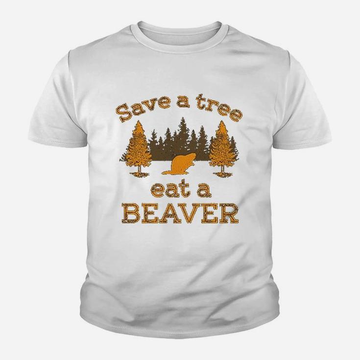 Save A Tree Eat A Beaver Youth T-shirt