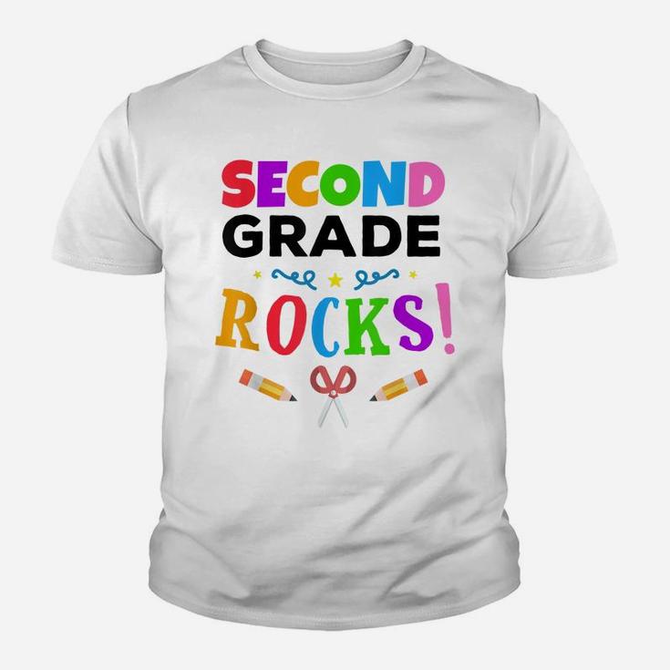 Second Grade Rocks  First Day Of School Tee Youth T-shirt