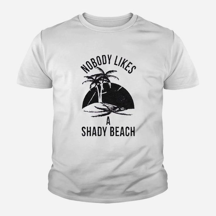 Shady Beach Funny Cute Vacation Youth T-shirt