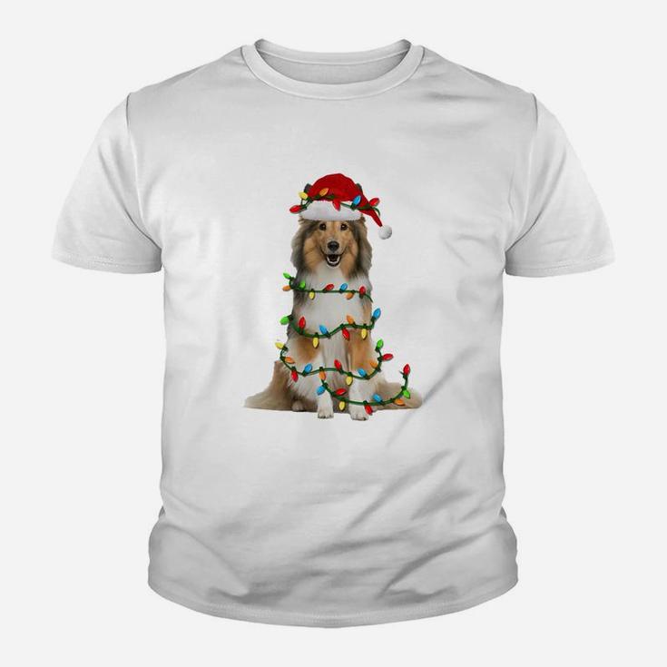 Sheltie Christmas Sweatshirt Sheltie Dog Xmas Gift Youth T-shirt