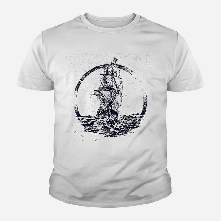 Ship Sailing The Ocean Seas Youth T-shirt