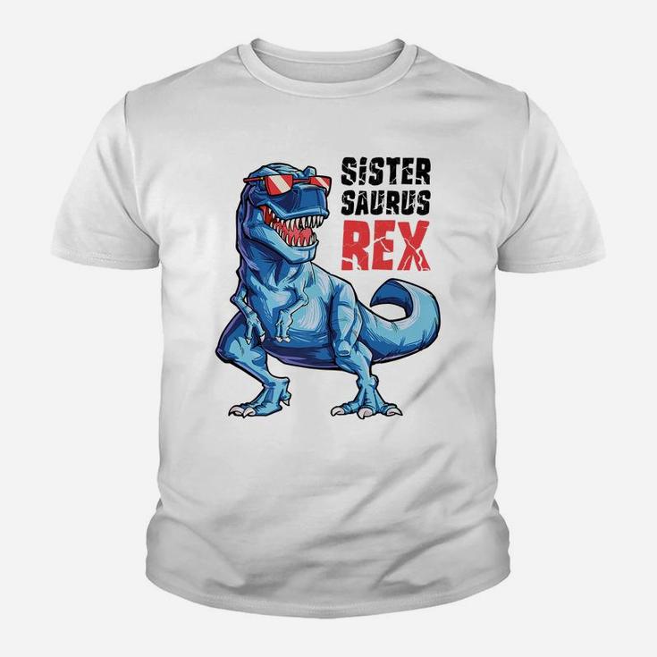 Sistersaurus T Rex Dinosaur Sister Saurus Family Matching Youth T-shirt