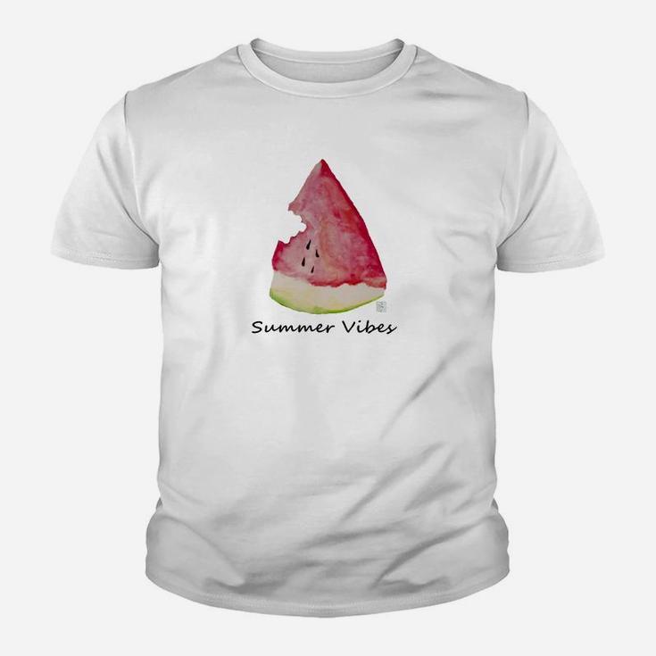 Sommer Stimmung Wassermelonen-Scheibe Kinder Tshirt, Lustiges Fruit Tee