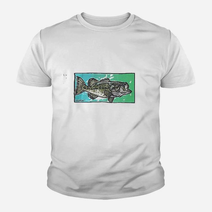 Southern Fin Apparel Bass Fishing Youth T-shirt