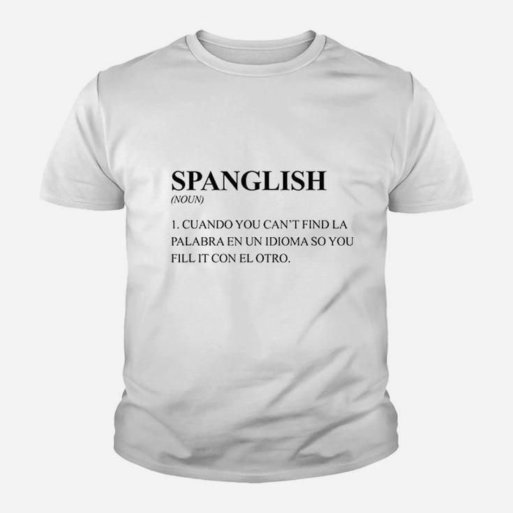 Spanglish Bilingual Spanish Latino Youth T-shirt