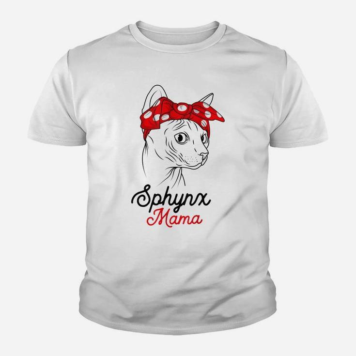 Sphynx Mama Cat Sphinx Hairless Funny Cat Owner Lovers Gift Youth T-shirt