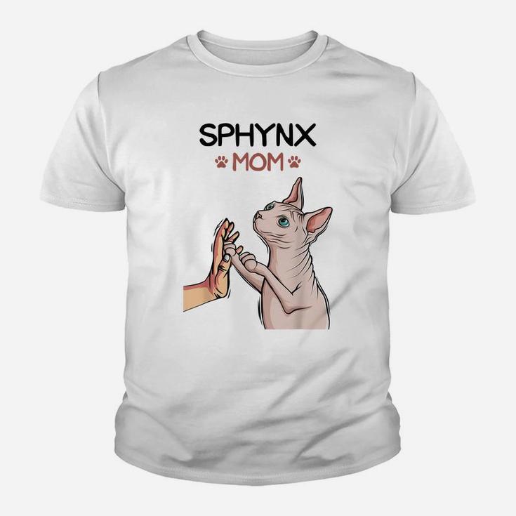 Sphynx Mom Cat Sphinx Hairless Cat Owner Lovers Youth T-shirt