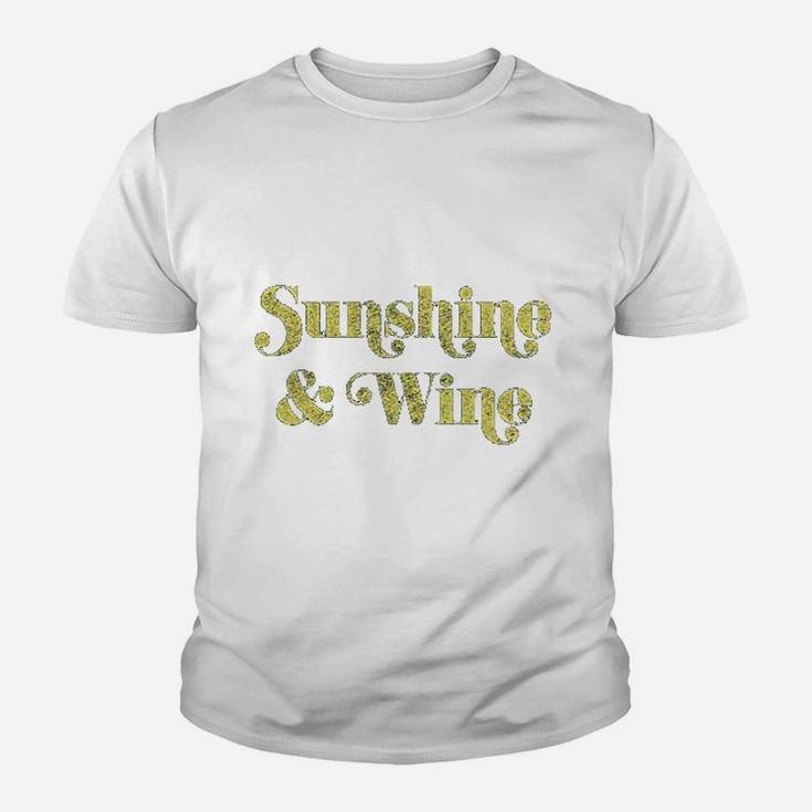 Sunshine And Wine Funny Summertime Drinking Youth T-shirt