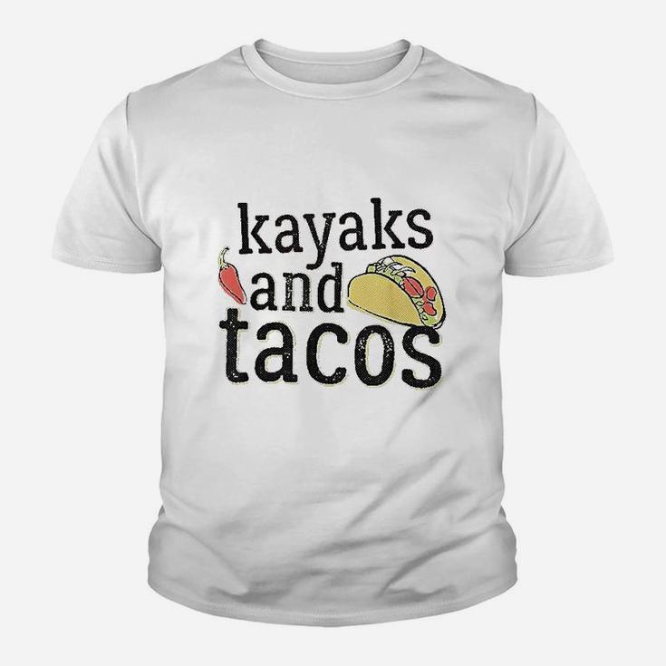 Tacos Kayaks For Kayaking Funny Gift Youth T-shirt