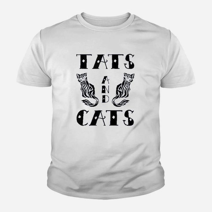 Tats  Cats Cat Mom Kitty Tattoos Lover Owner Fan Gift Youth T-shirt