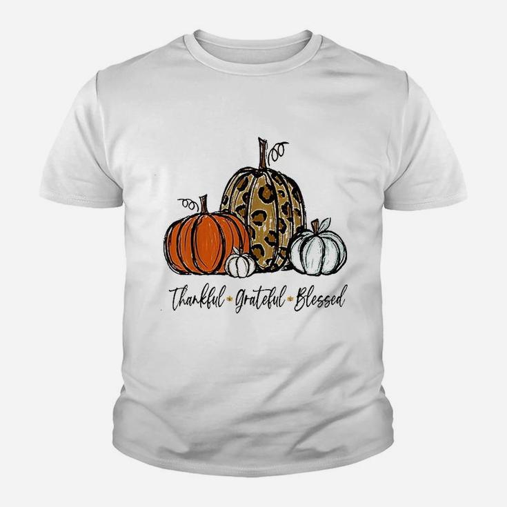 Thankful Grateful Blessed Youth T-shirt
