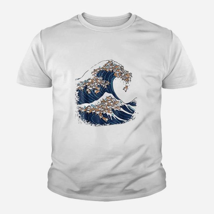 The Great Wave Of Shiba Inu Youth T-shirt