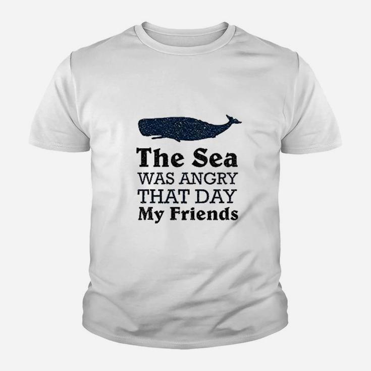 The Sea Was Angry That Day My Friends All Seasons Heather Gray Youth T-shirt