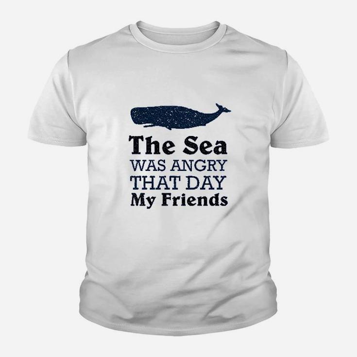 The Sea Was Angry That Day My Friends All Seasons Heather Royal Blue Youth T-shirt