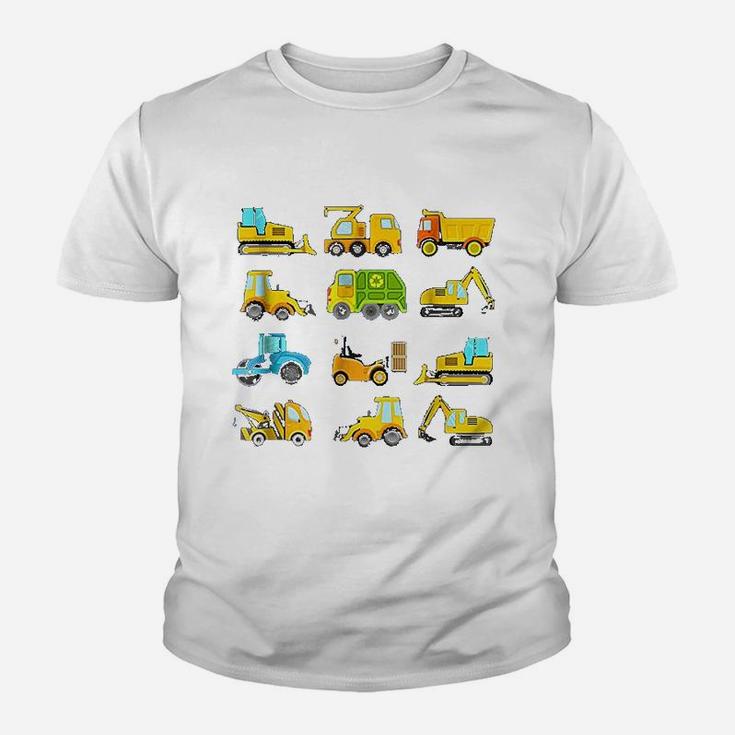 Trucks And Diggers Youth T-shirt