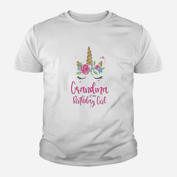 Unicorn Grandma Of The Birthday Girl Youth T-shirt