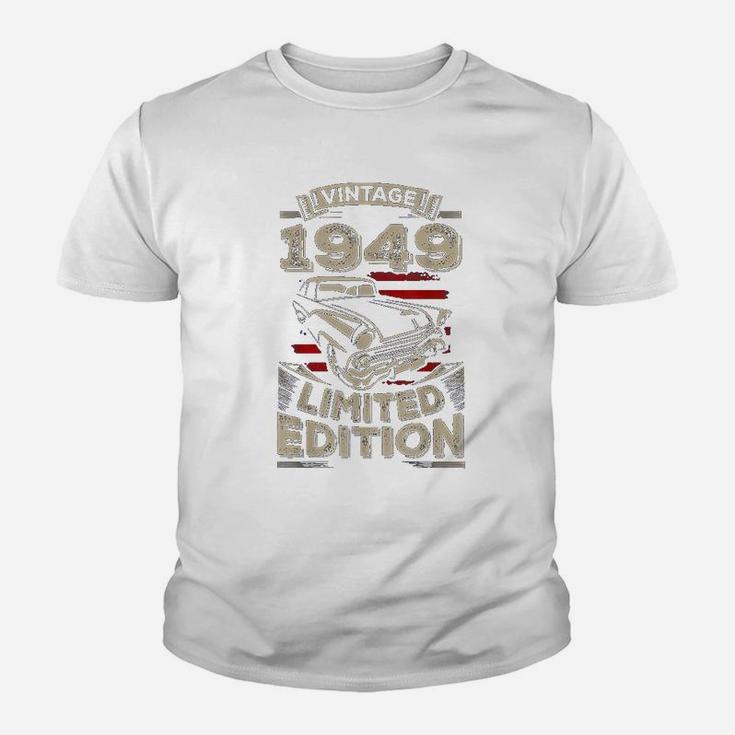 Vintage 1949 72Nd 72 Years Old Birthday Youth T-shirt