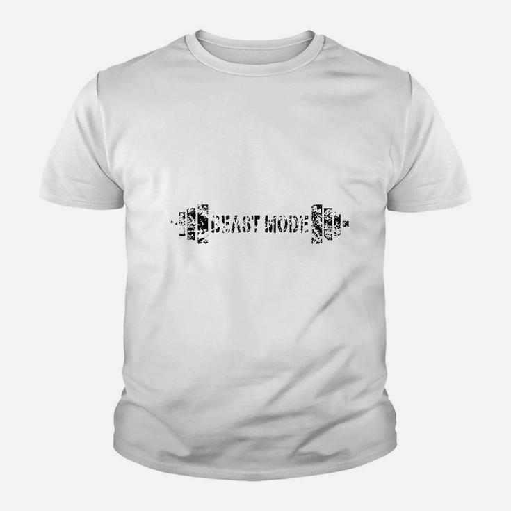 Vintage Beast Workout Mode With Black Youth T-shirt