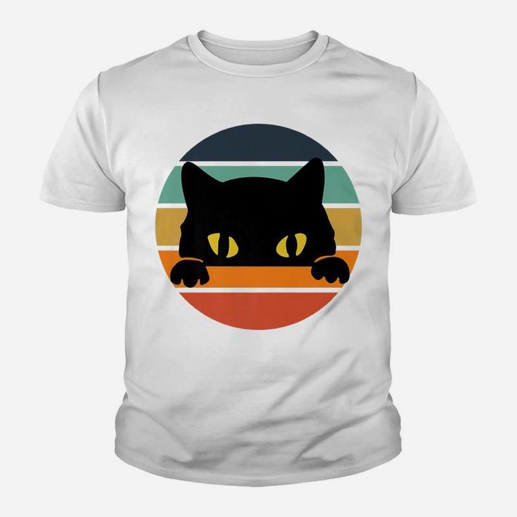 Vintage Black Cats Lover, Retro Style Cats Gift Youth T-shirt
