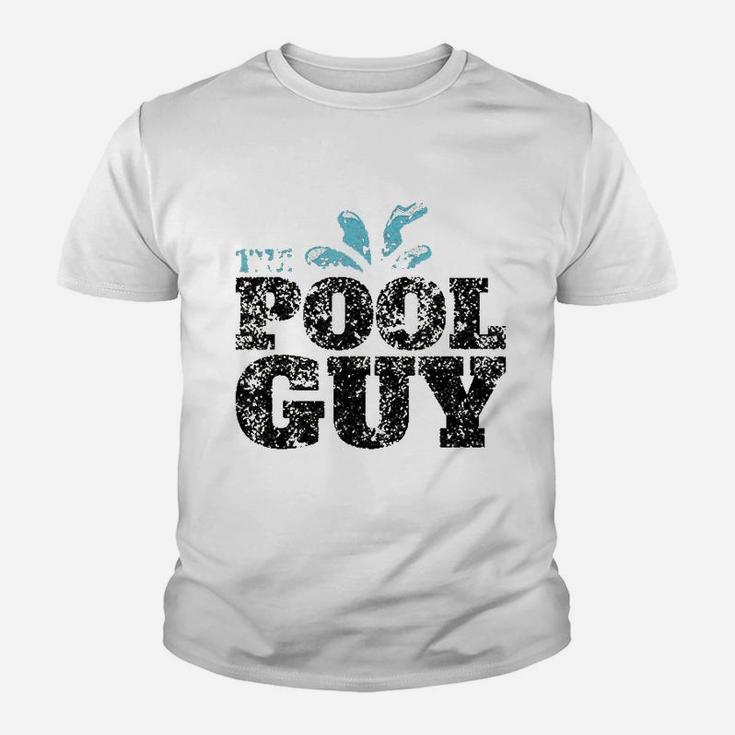 Vintage The Pool Guy Funny Swimming Youth T-shirt