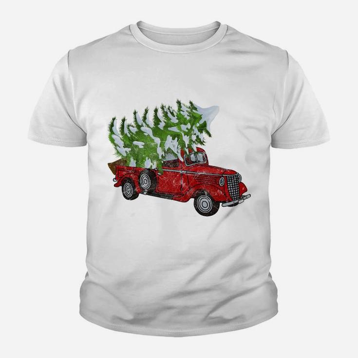 Vintage Wagon Christmas  - Tree On Car Xmas Vacation Youth T-shirt