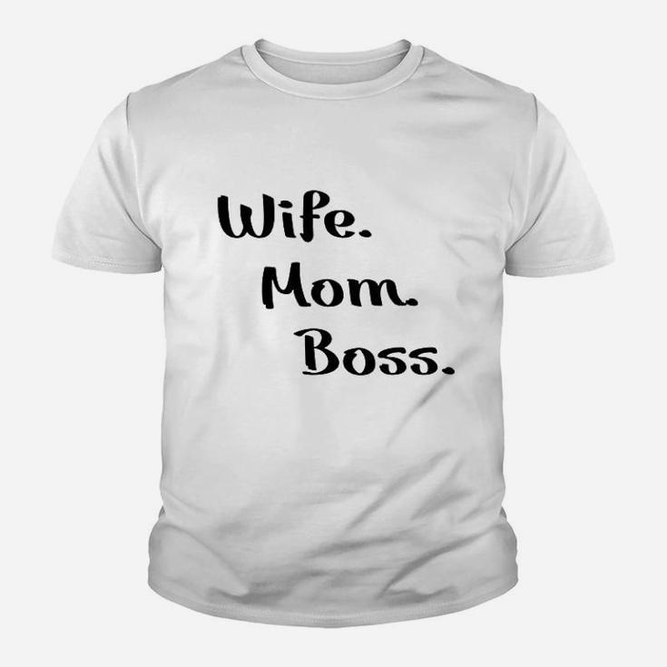 Wife Mom Boss Game Youth T-shirt