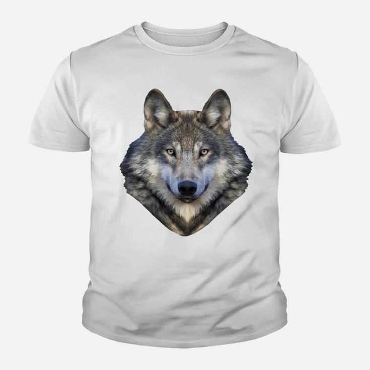 Wolf Shirt Wolf Spirit Animal Lone Wolf Face Cool Wolf Youth T-shirt