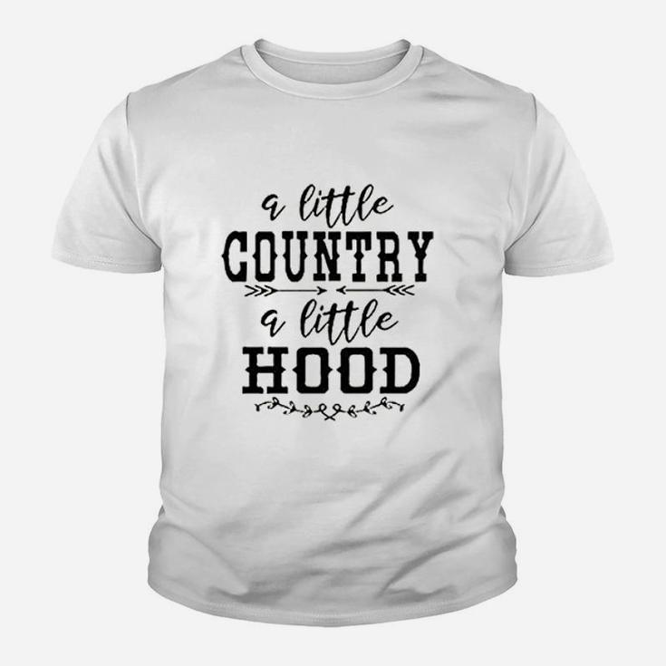 Women A Little Country A Little Hood Youth T-shirt