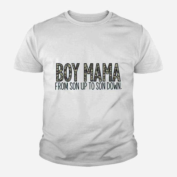 Women Boy Mama Graphic Youth T-shirt