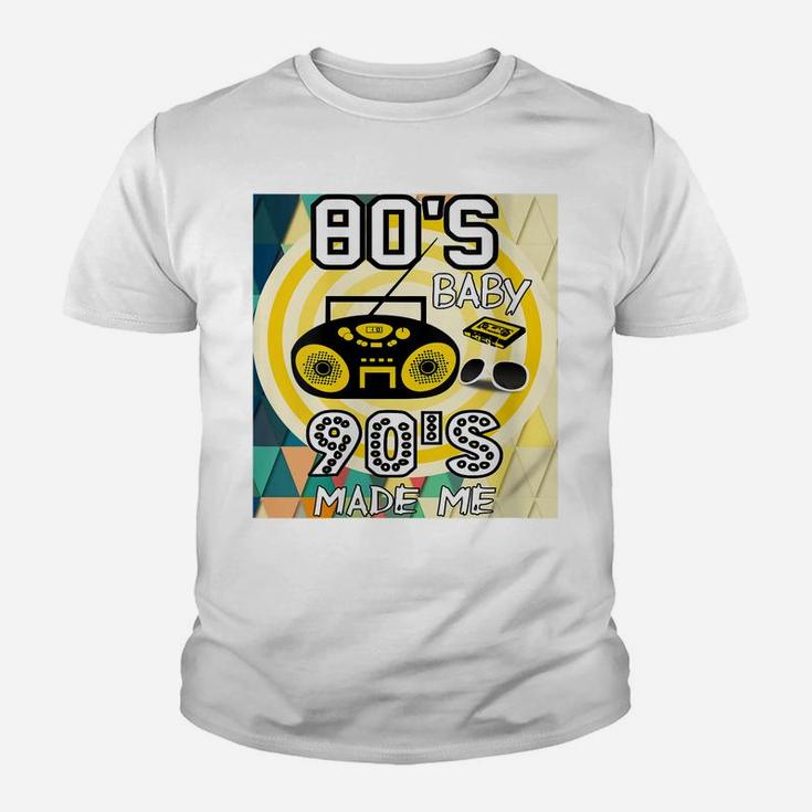 Womens 80S Baby 90S Made Me Classic Vintage Retro Graphic Youth T-shirt