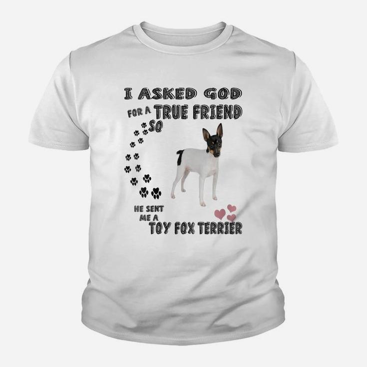 Womens American Toy Fox Terrier Quote Mom Dad Art, Cute Amertoy Dog Youth T-shirt