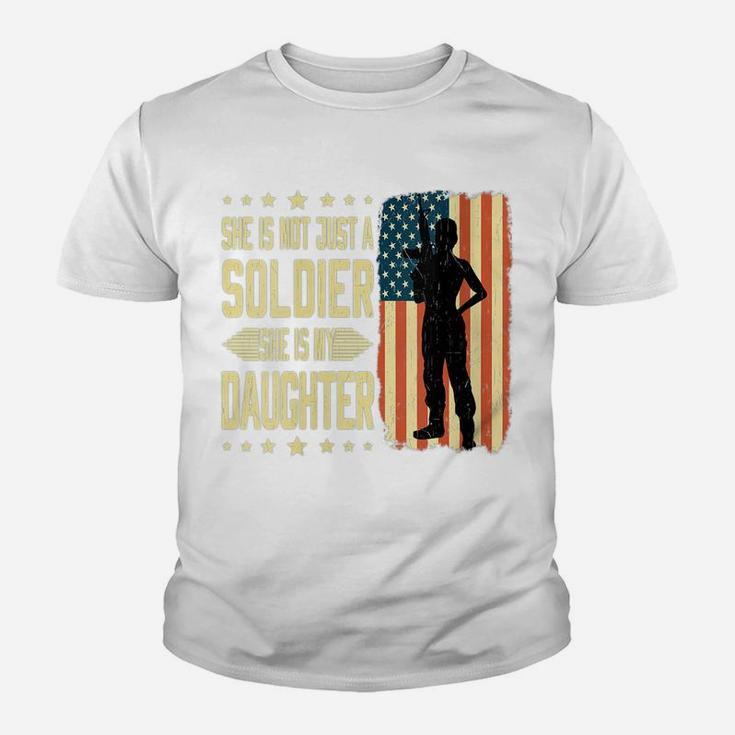 Womens My Daughter Is A Soldier Hero - Proud Army Mom Dad Military Youth T-shirt