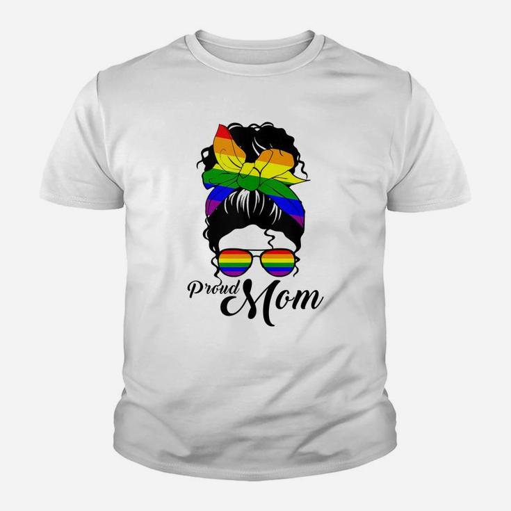 Womens Proud Mom Mothers-Day Gay Pride Lgbt-Q Mama Mommy Youth T-shirt