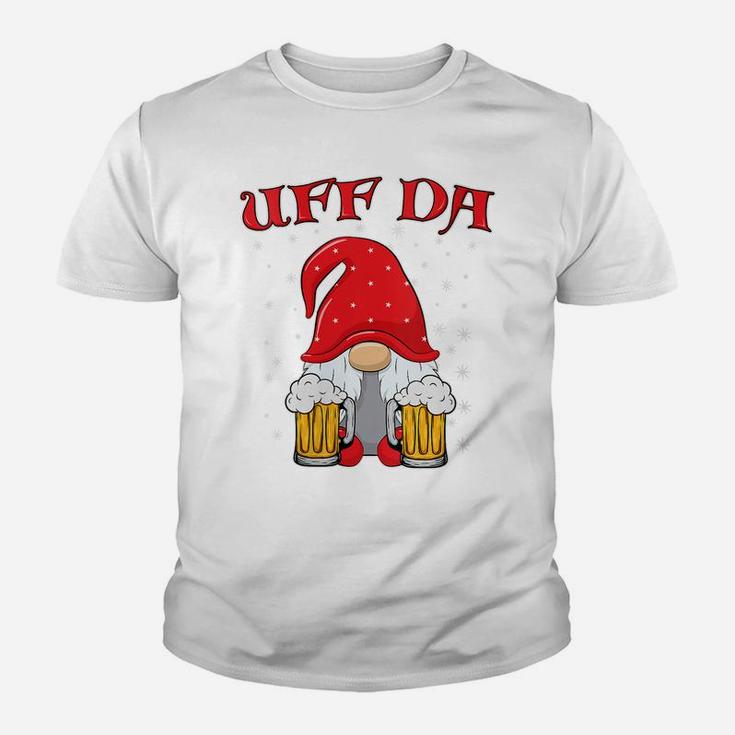 Womens Uff Da Scandinavian Norwegian Drunken Gnome Beer Youth T-shirt