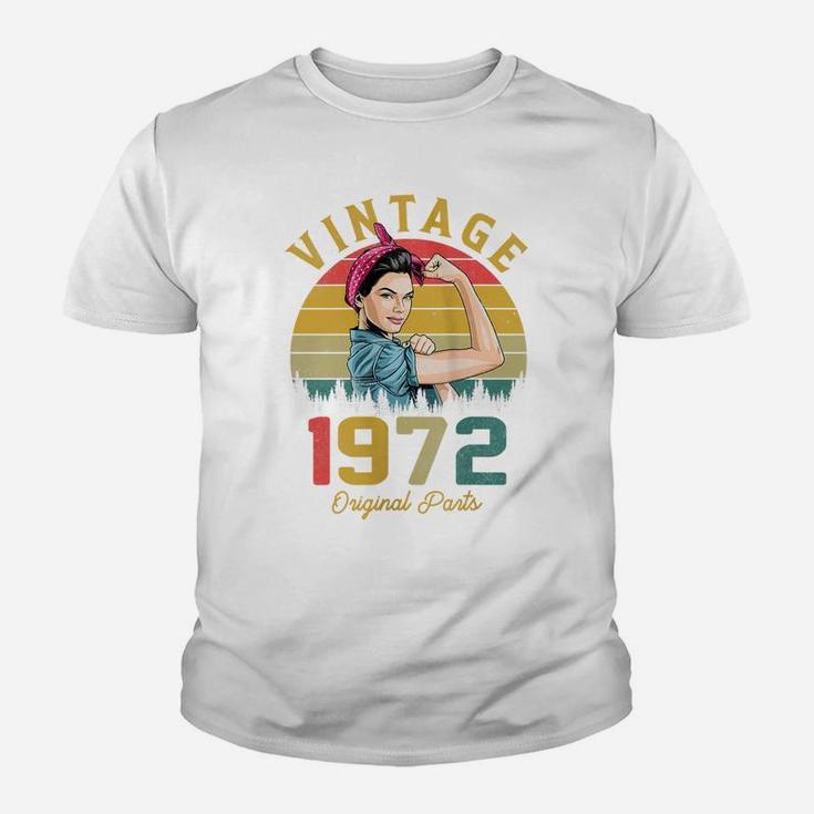 Womens Vintage 1972 Made In 1972 49Th Birthday 49 Years Old Gift Youth T-shirt