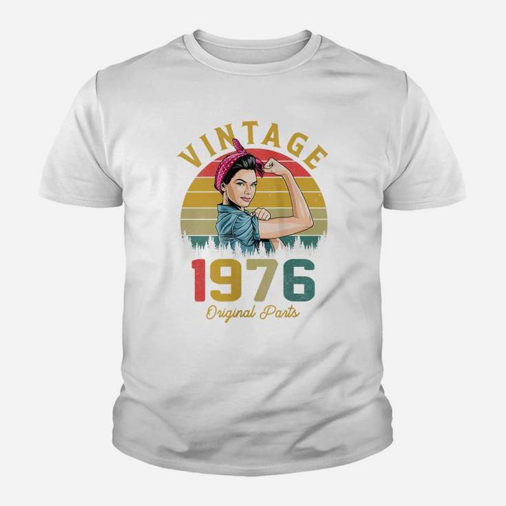 Womens Vintage 1976 Made In 1976 45Th Birthday 45 Years Old Gift Youth T-shirt