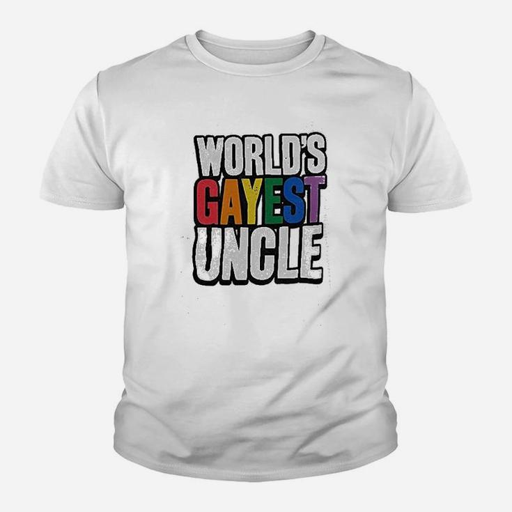 Worlds Gayest Uncle Youth T-shirt