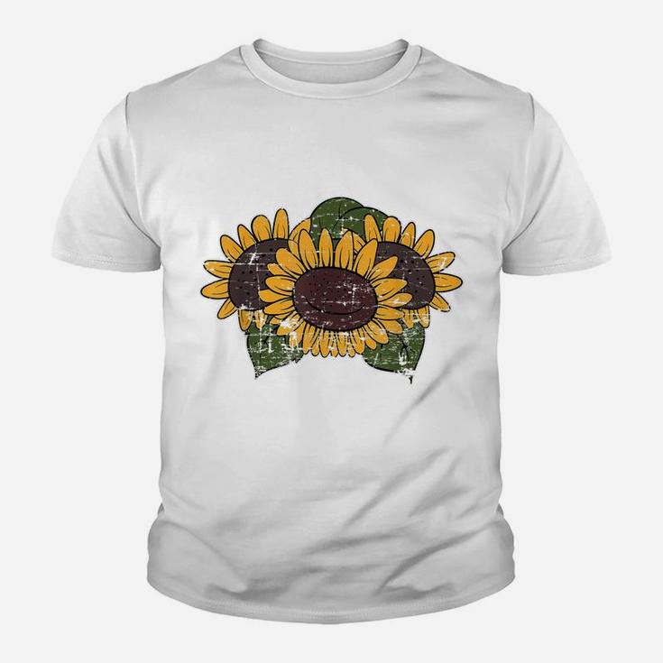 Yellow Flower Blossom Nature Hippie Beautiful Sunflower Youth T-shirt