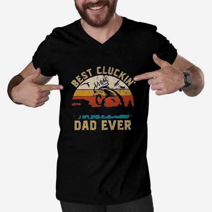 Best Cluckin Dad Ever Men V-Neck Tshirt