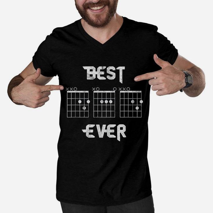 Best Dad Ever Guitar Men V-Neck Tshirt