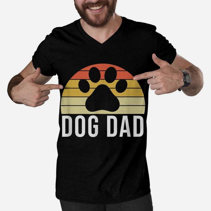 Best Dog Dad - Cool & Funny Paw Dog Saying Dog Owner Quote Men V-Neck Tshirt
