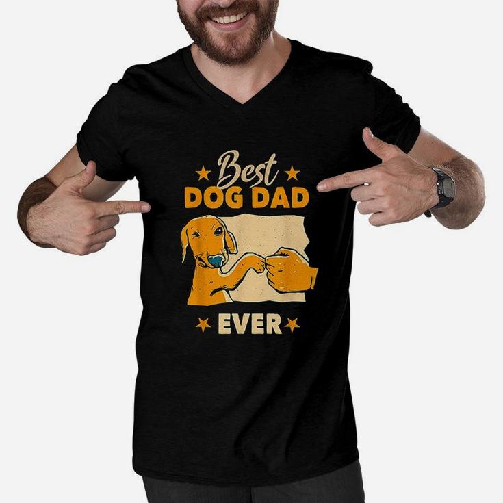 Best Dog Dad Ever Men V-Neck Tshirt