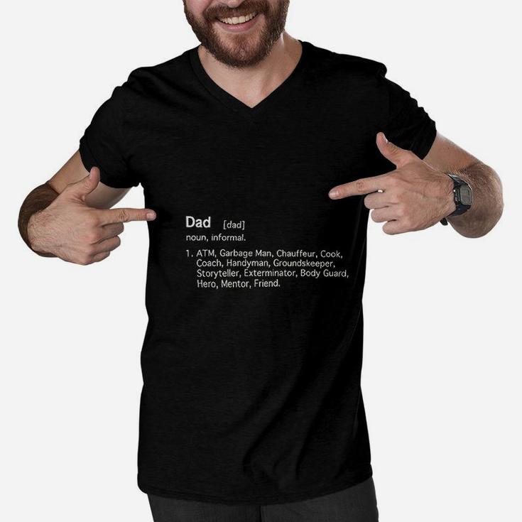 Dad Definition Fathers Day Men V-Neck Tshirt