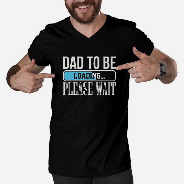 Dad To Be Loading Men V-Neck Tshirt