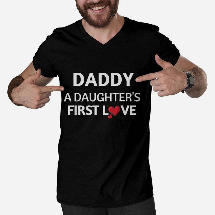 Daddy A Daughter's First Love Men V-Neck Tshirt